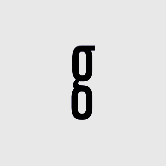 36 Days of Type animated G kinetic typography